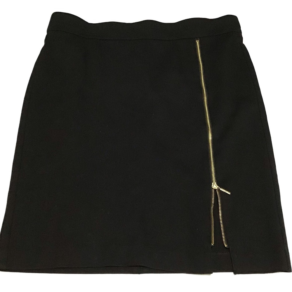 Anne Klein Black Mini Skirt with Gold Accent Size 12